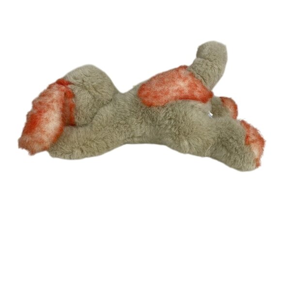 Vintage Tan Orange Plush Puppy Dog Stuffed Animal Laying Down - Picture 2 of 11
